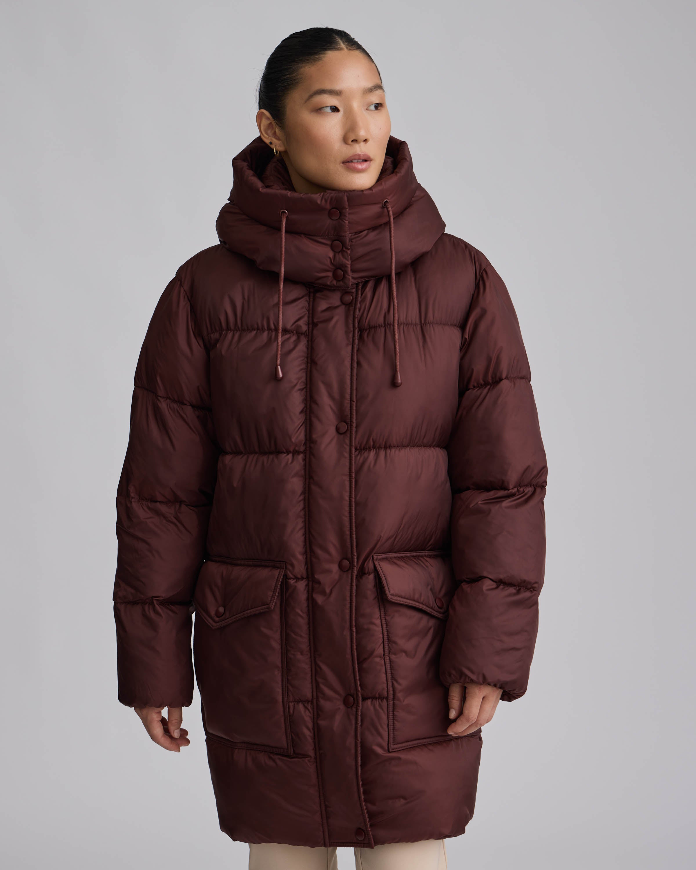 NVLT Vegan Leather Puffer selling Oversized